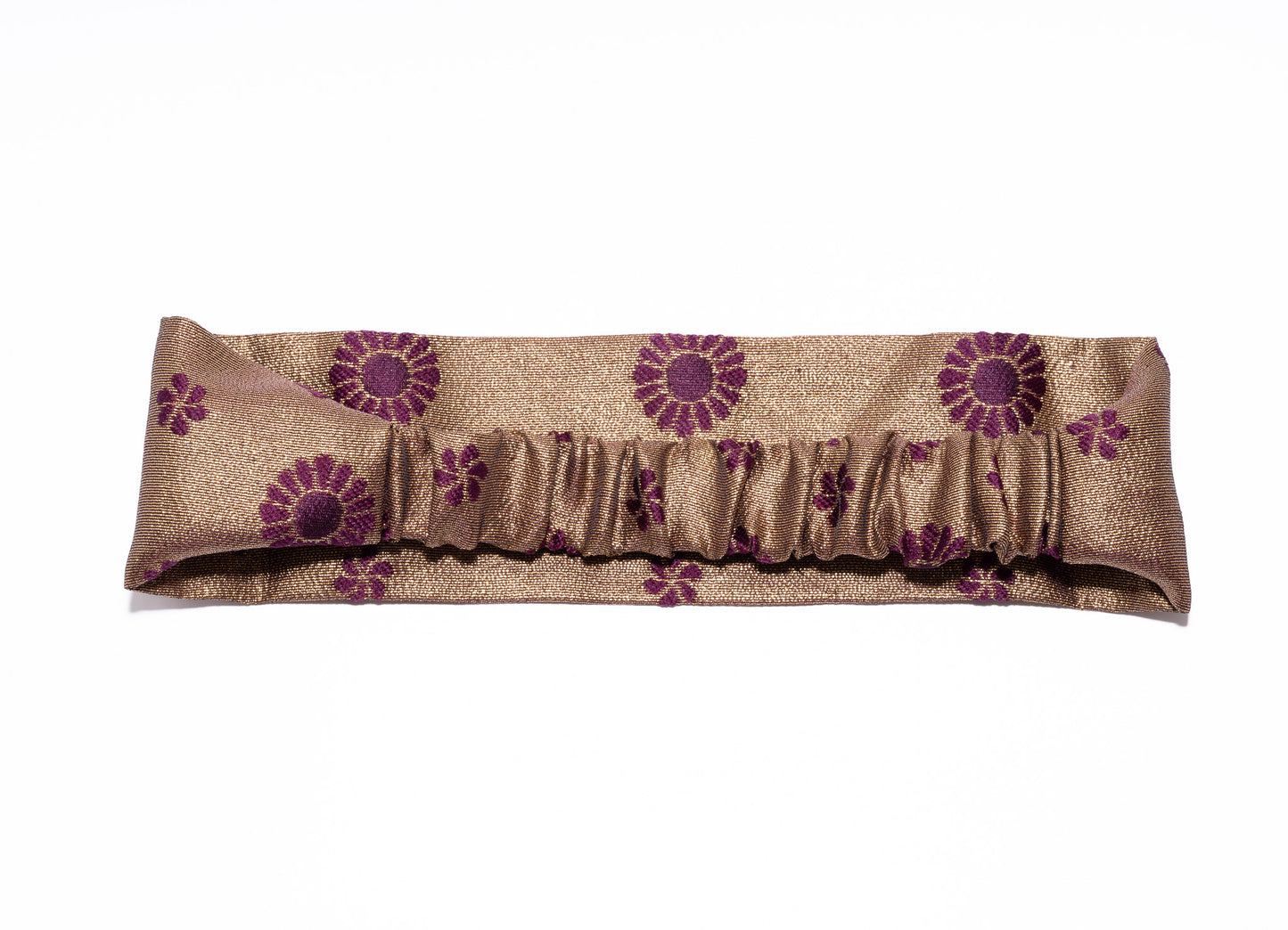 Bandeau cheveux plat en broderies indiennes - Ade'Soie