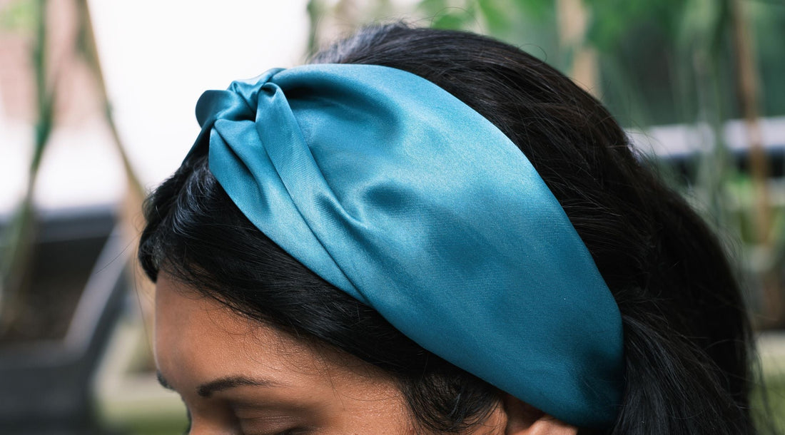 bandeau en soie pour cheveux
