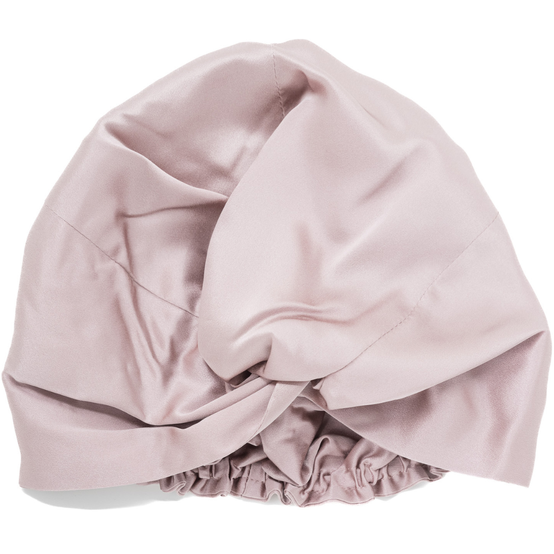 Bonnet en soie rose foncé