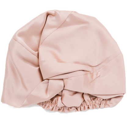 Turban Femme Pure Soie Rose Pink