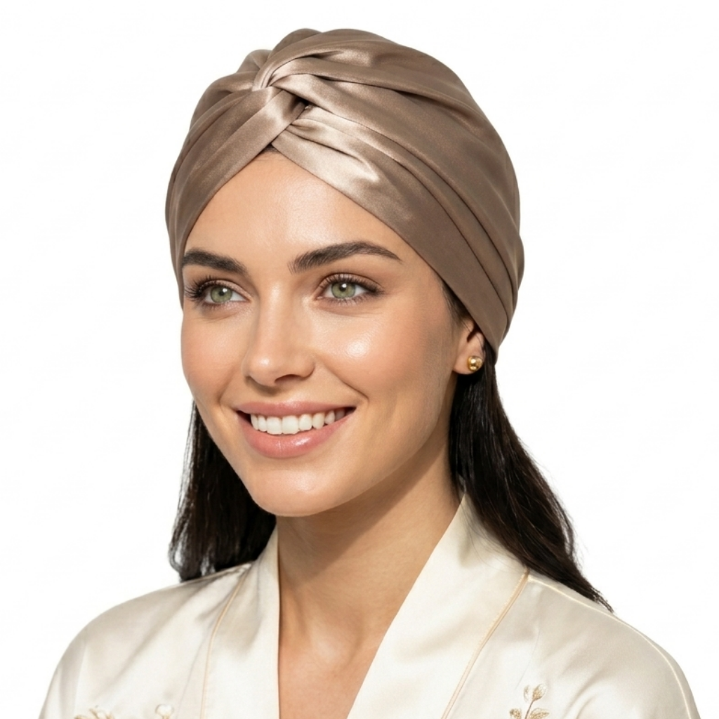 Bonnet de nuit en soie de mûrier 22 Momme