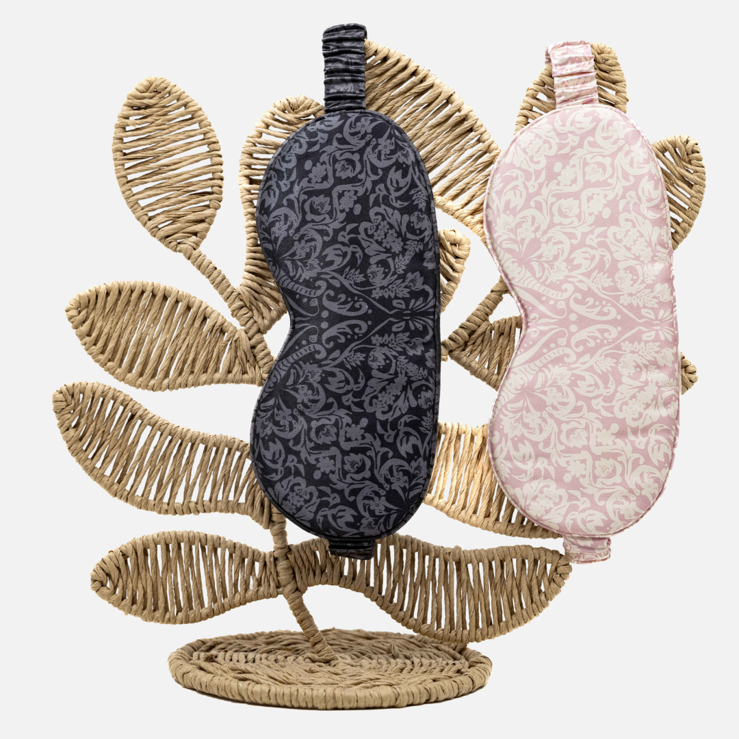 Coffret Duo Masques de sommeil en soie vintage.